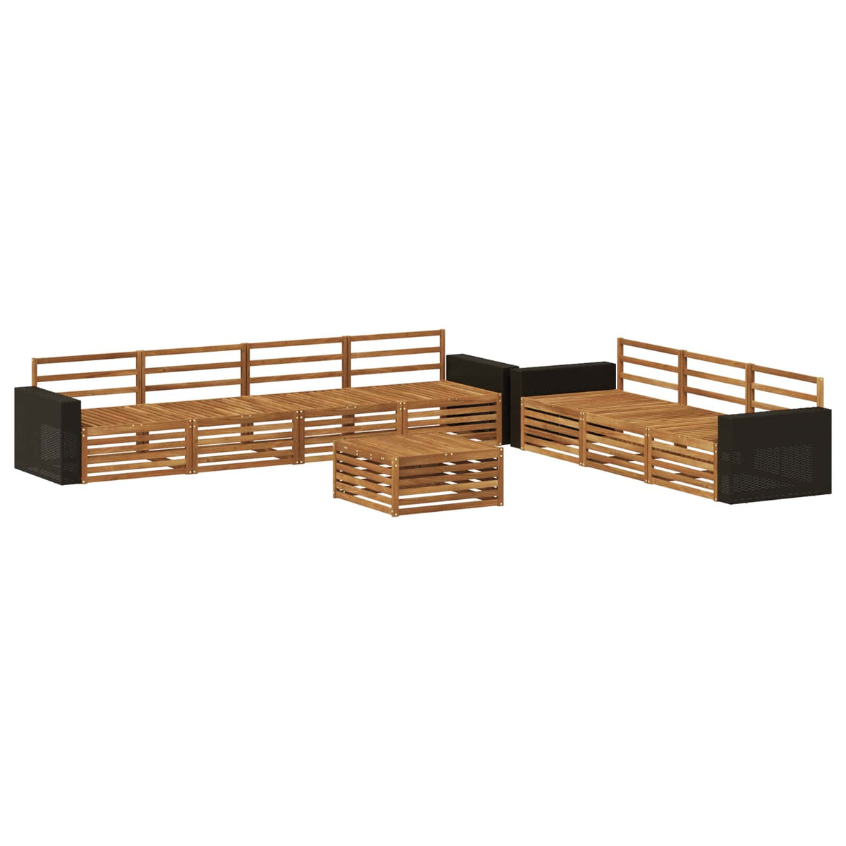 Set vanjskih sofa 8 pcs Prirodna 79 x 79 x 37 cm