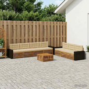 Set vanjskih sofa 8 pcs Prirodna i bež 79 x 79 x 37 cm