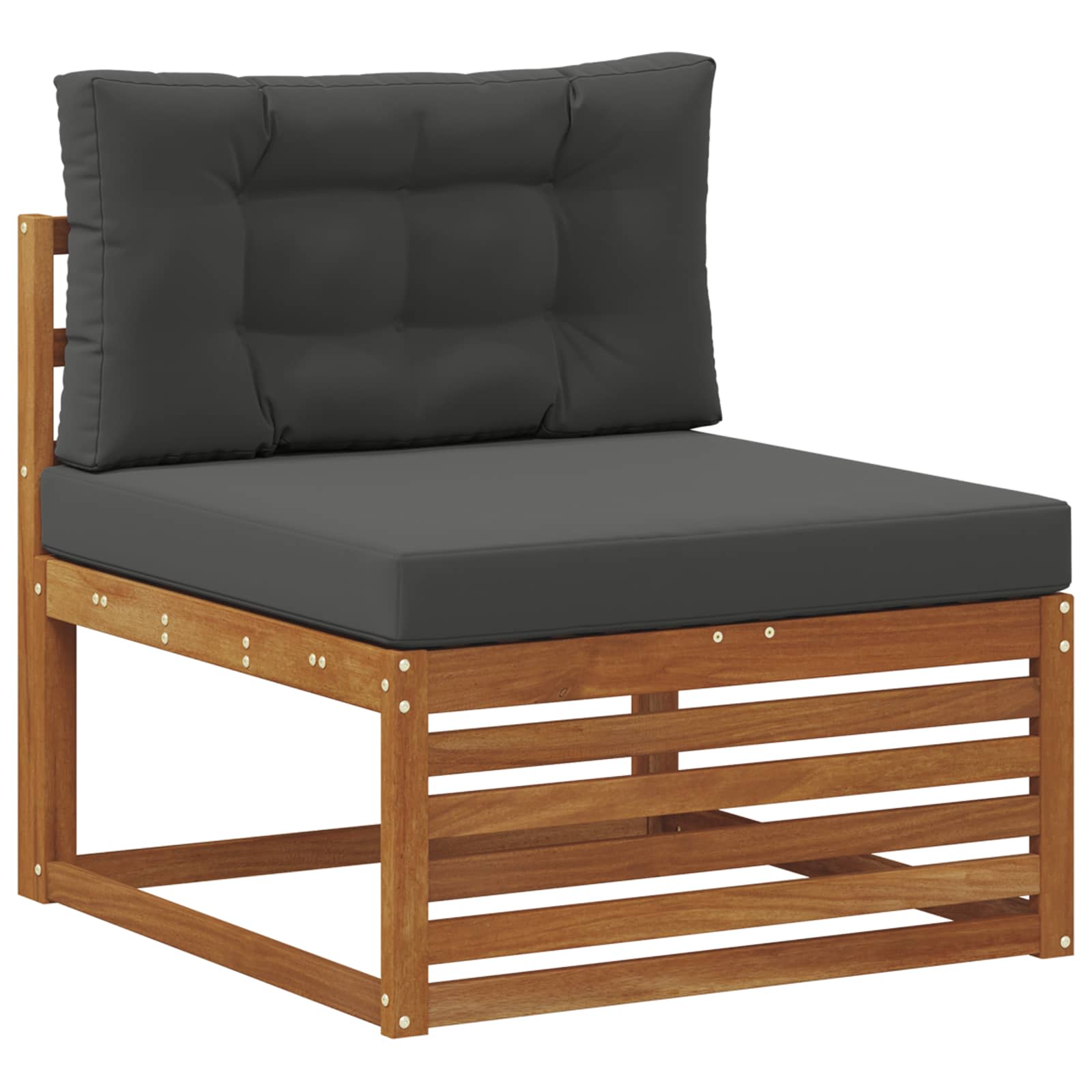 Set vanjskih sofa 9 pcs Prirodna i antracit Poliester