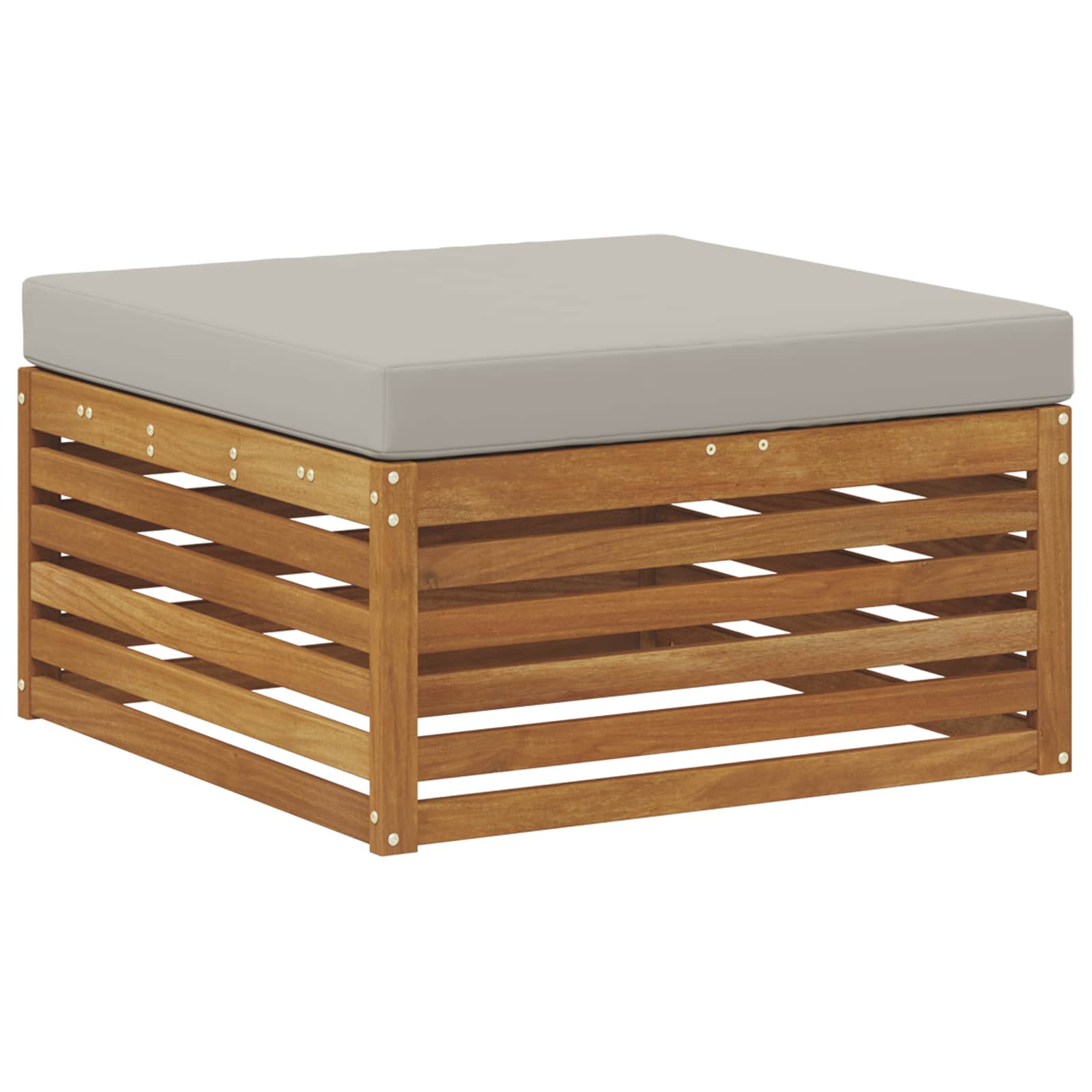 Set vanjskih sofa Prirodna i svjetlosiva 249 x 162,5 x 73 cm