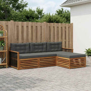 Set vanjskih sofa Prirodna i antracit 249 x 162,5 x 73 cm