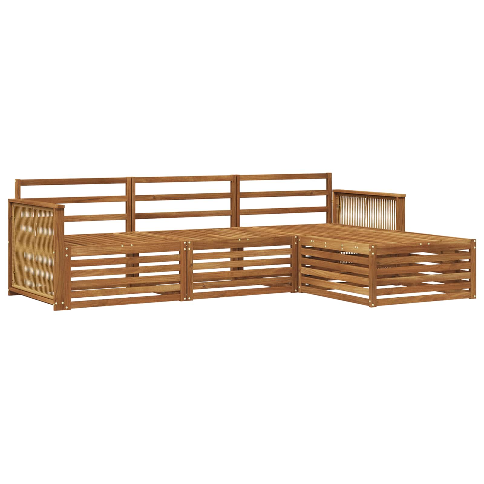 Set vanjskih sofa Prirodna 249 x 162,5 x 73 cm
