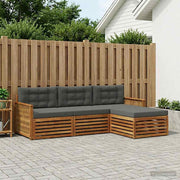 Set vanjskih sofa Prirodna i antracit 249 x 162,5 x 73 cm