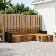 Set vanjskih sofa 5 pcs Čvrsto drvo akacije