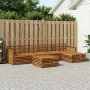 Set vanjskih sofa 6 kom. Prirodna Čvrsto drvo akacije