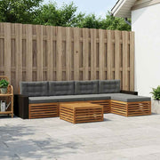 Set vanjskih sofa 6 pcs Prirodna i antracit 79 x 79 x 37 cm
