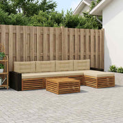 Set vanjskih sofa 6 pcs Prirodna i bež 79 x 79 x 37 cm
