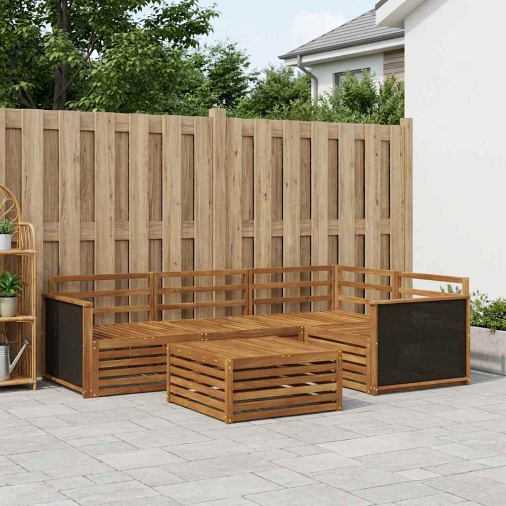 Set vanjskih sofa 5 pcs Prirodna 79 x 79 x 37 cm
