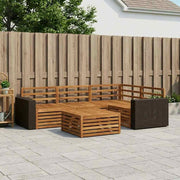 Set vanjskih sofa 5 pcs Prirodna 79 x 79 x 37 cm