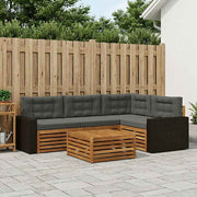 Set vanjskih sofa 5 pcs Prirodna i antracit 79 x 79 x 37 cm