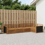 Set vanjskih sofa 5 pcs Prirodna 323 x 164,5 x 73 cm