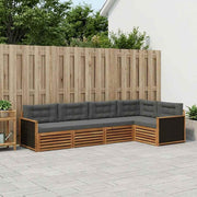Set vanjskih sofa 5 pcs Prirodna i antracit 323 x 164,5 x 73 cm