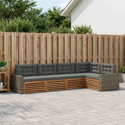 Set vanjskih sofa 5 pcs Prirodna i antracit 331 x 172,5 x 73 cm