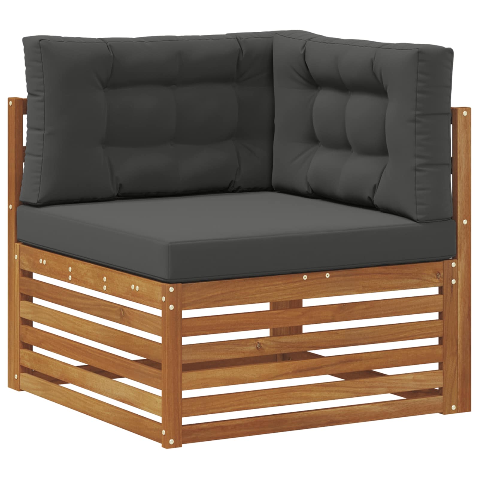Set vanjskih sofa 5 pcs Prirodna i antracit 331 x 172,5 x 73 cm