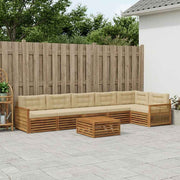 Set vanjskih sofa 7 kom. Prirodna i bež