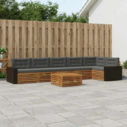 Set vanjskih sofa 7 pcs Prirodna i antracit 79 x 79 x 37 cm