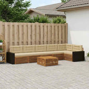 Set vanjskih sofa 7 pcs Prirodna i bež 79 x 79 x 37 cm