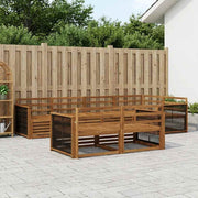 Set vanjskih sofa 7 kom. Prirodna