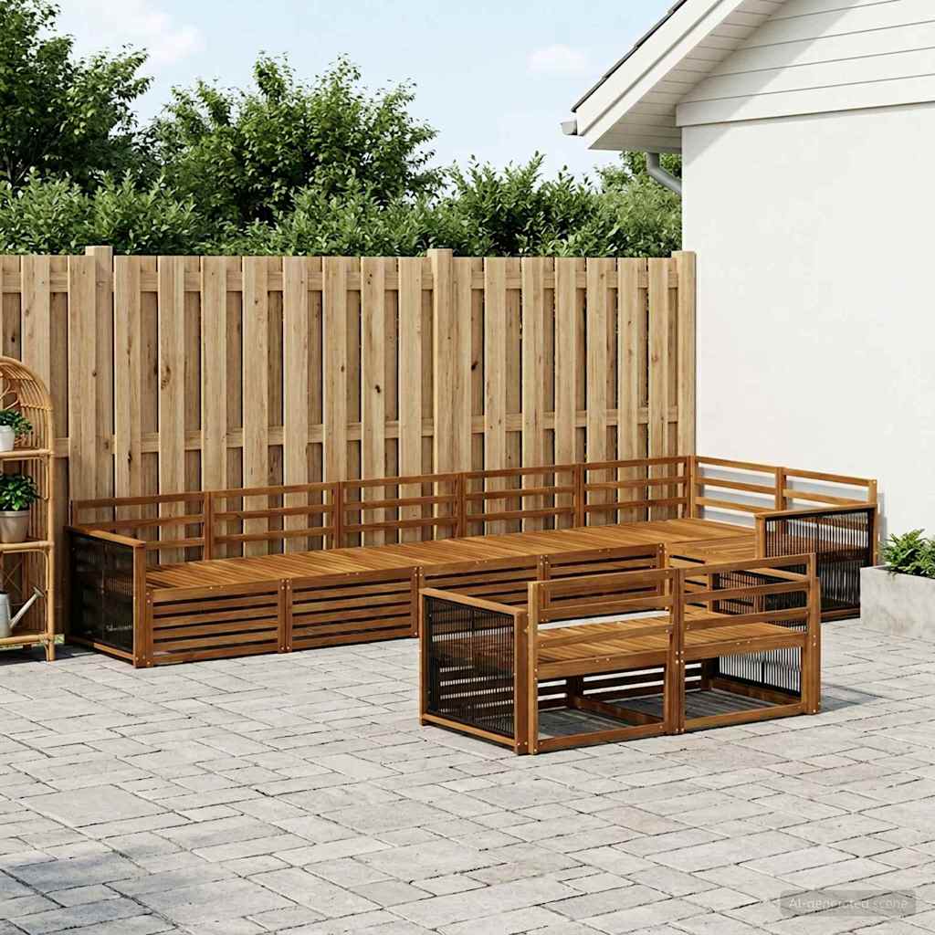 Set vanjskih sofa 8 pcs Prirodna