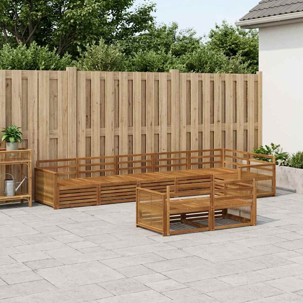 Set vanjskih sofa 8 pcs Prirodna