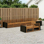 Set vanjskih sofa 8 kom. Prirodna