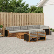 Set vanjskih sofa s jastukom 9 pcs