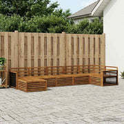 Set vanjskih sofa 7 kom. Prirodna