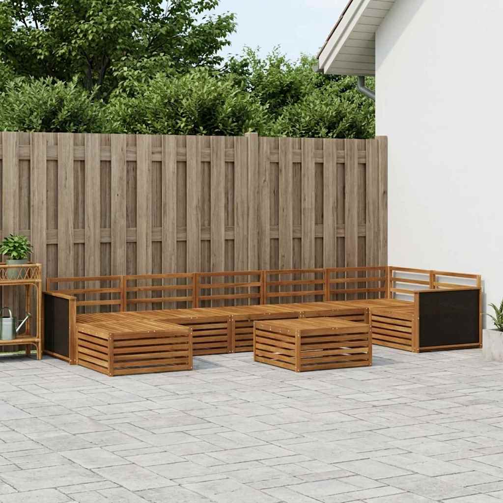 Set vanjskih sofa 8 pcs Prirodna