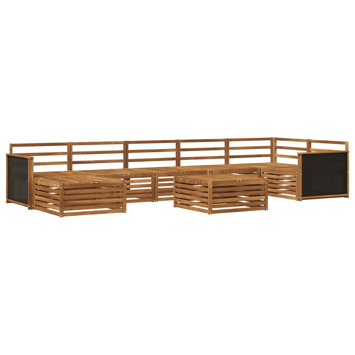 Set vanjskih sofa 8 pcs Prirodna