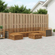 Set vanjskih sofa 8 kom. Prirodna