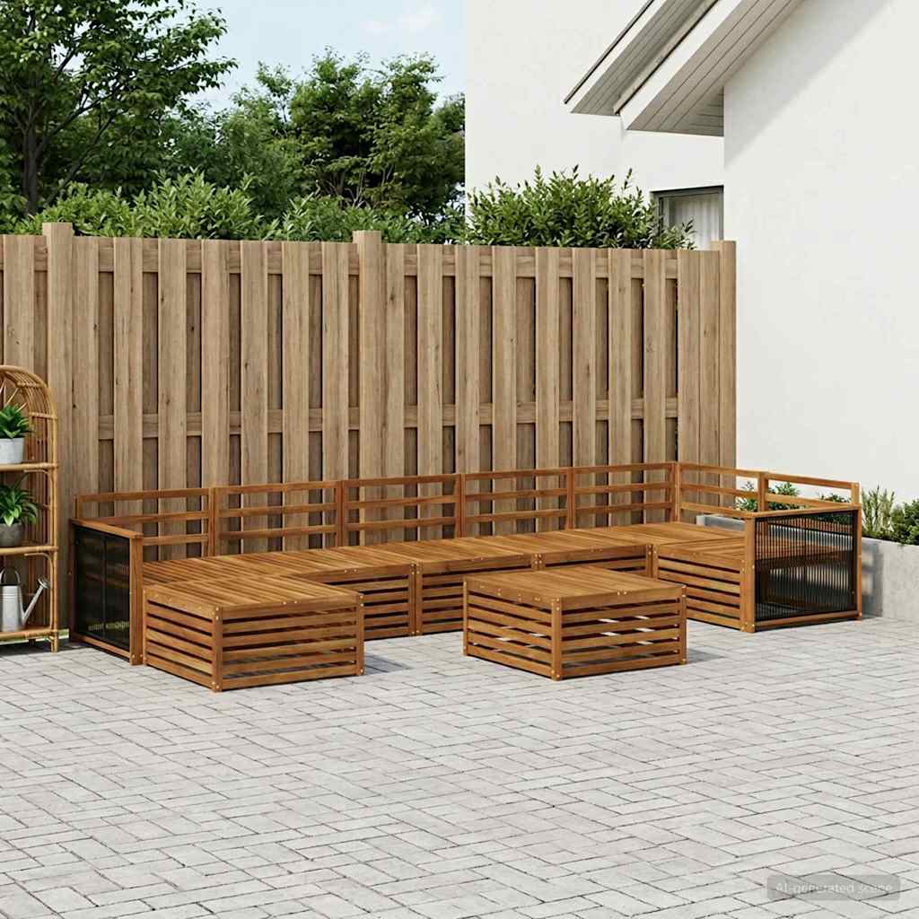 Set vanjskih sofa 8 pcs Prirodna