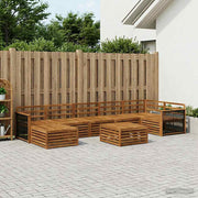 Set vanjskih sofa 8 kom. Prirodna