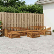Set vanjskih sofa 8 kom. Prirodna