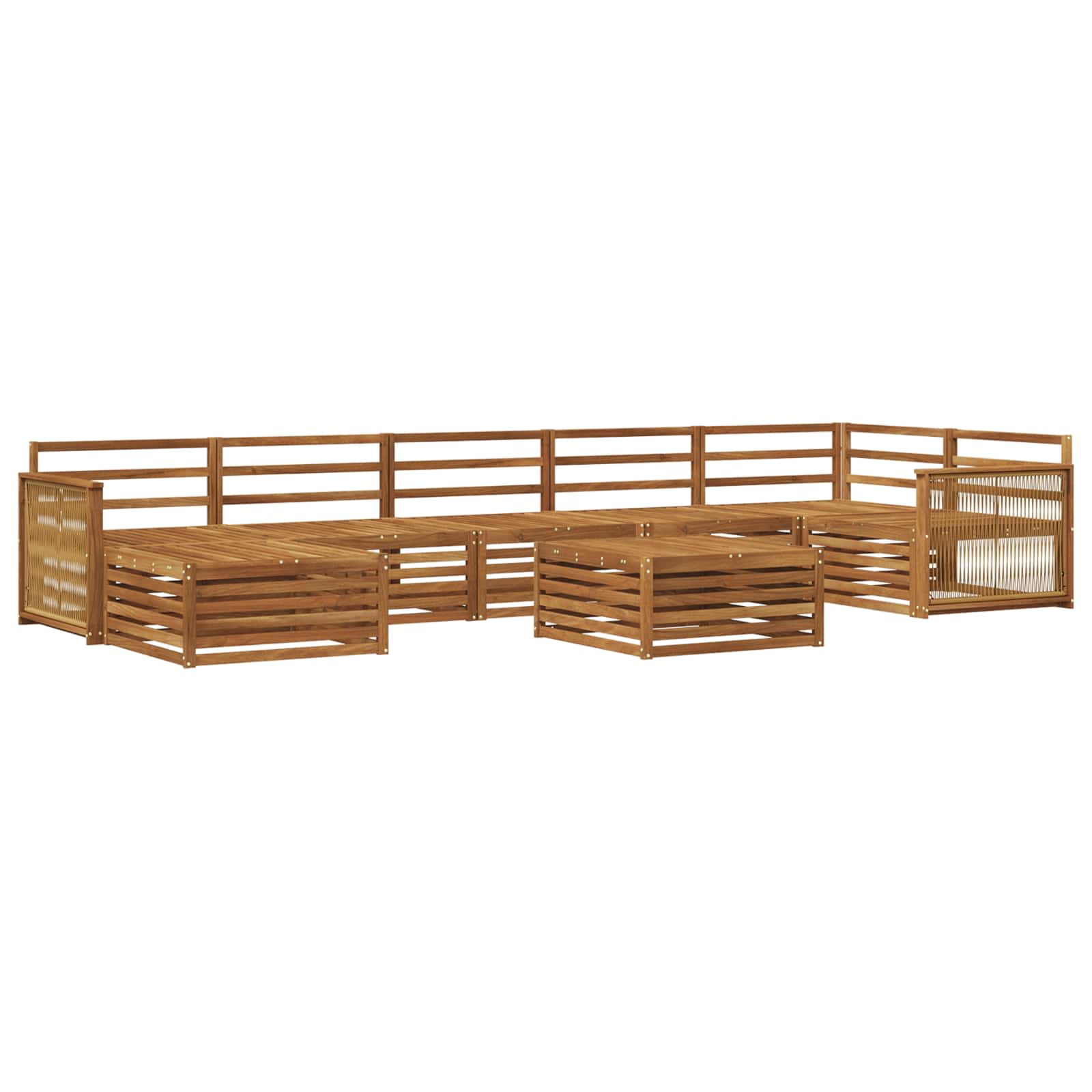 Set vanjskih sofa 8 pcs Prirodna