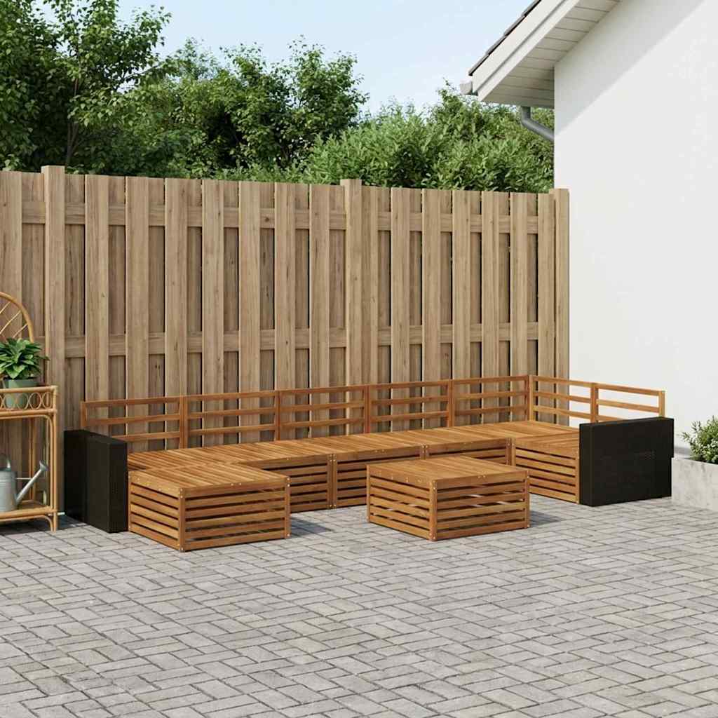 Set vanjskih sofa 8 pcs Prirodna
