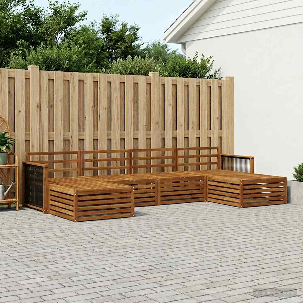 Setovi sofa 6 pcs Čvrsto drvo akacije