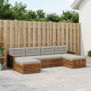 Set vanjskih sofa 6 kom. Čvrsto drvo akacije