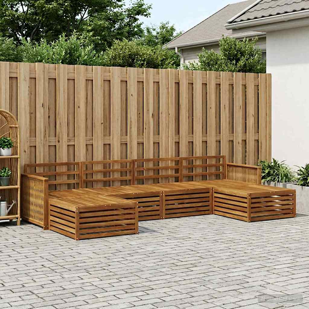Setovi sofa 6 pcs Čvrsto drvo akacije
