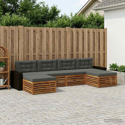 Set vanjskih sofa 6 kom. Čvrsto drvo akacije