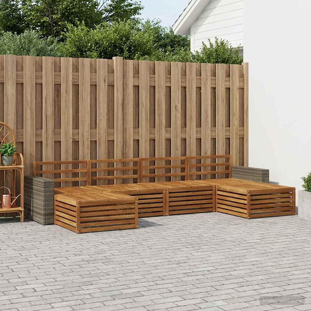 Setovi sofa 6 pcs Čvrsto drvo akacije