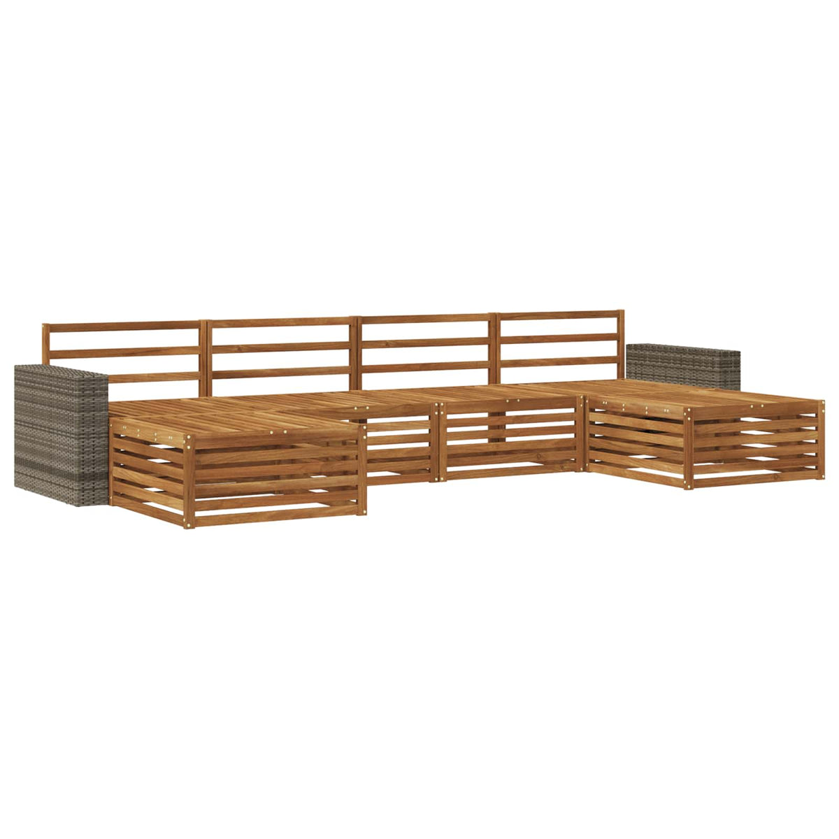 Setovi sofa 6 pcs Čvrsto drvo akacije