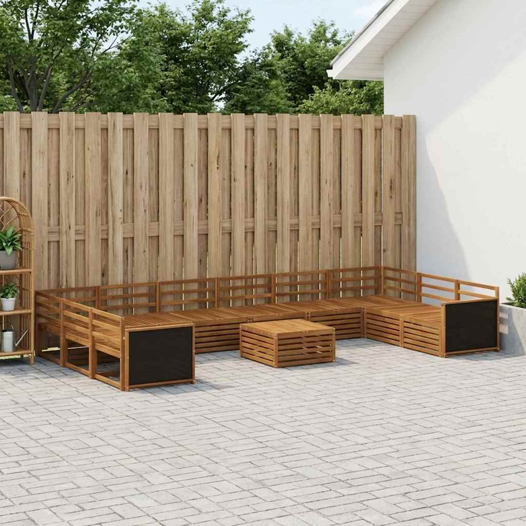 Setovi sofa 11 pcs Čvrsto drvo akacije