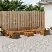 Setovi sofa 11 pcs Čvrsto drvo akacije