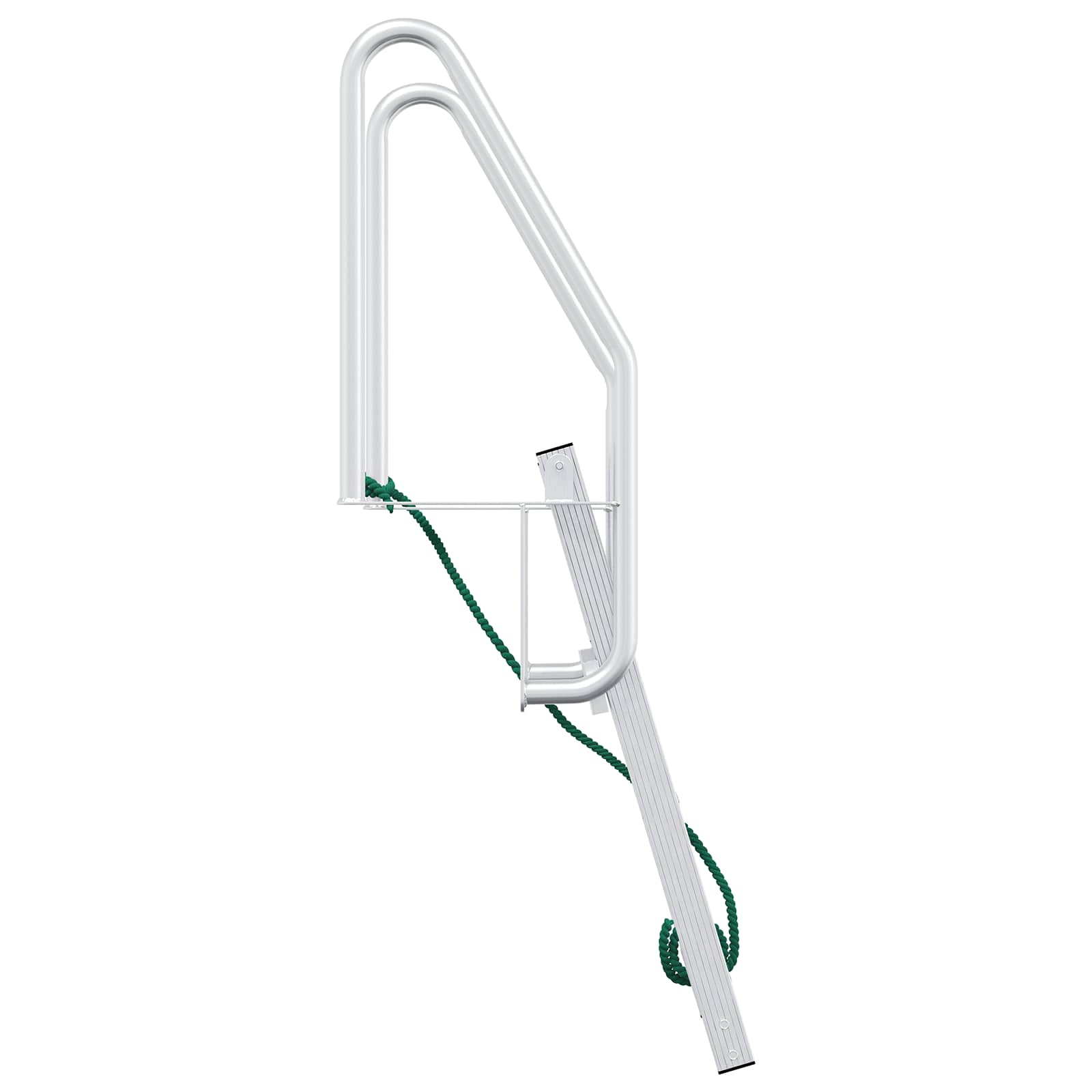 Ljestve za dok s 3 koraka Srebrno 58 x 77 x 144 cm Aluminij