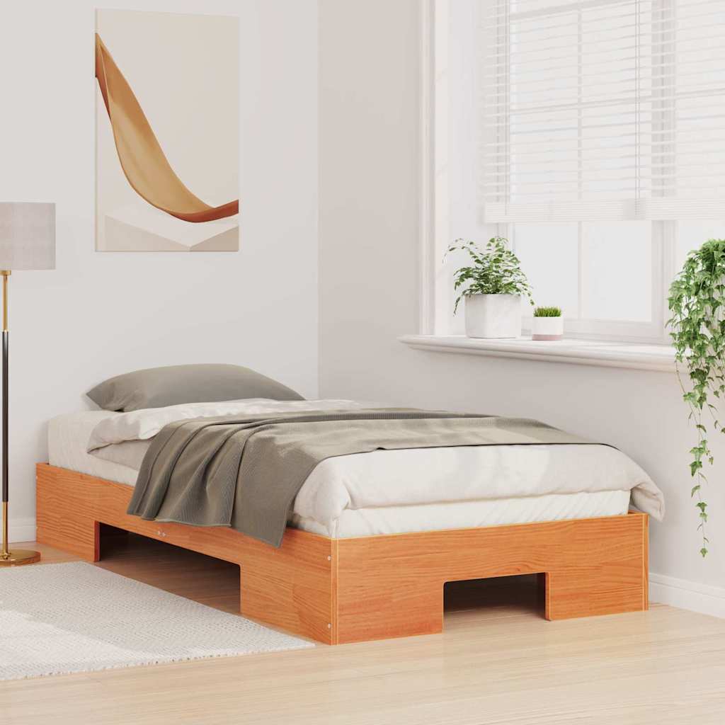 Krevetna konstrukcija Smeđa 100 x 200 cm