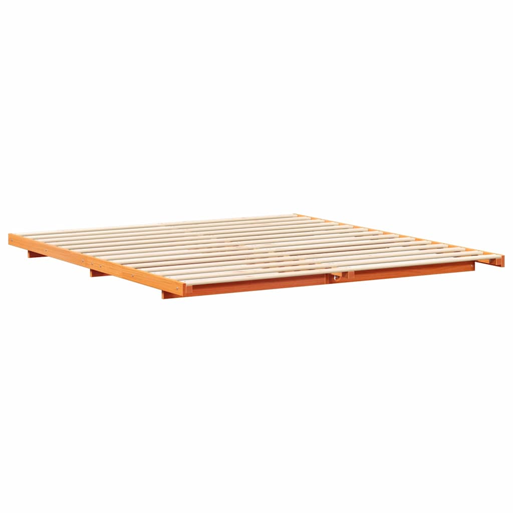 Krevetna konstrukcija Vosak smeđa 200 x 210 cm