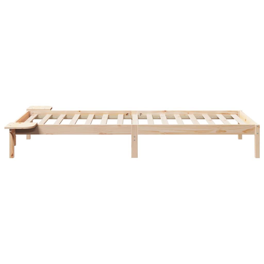 Krevetna konstrukcija s bočnim stolovima Prirodna 100 x 220 cm