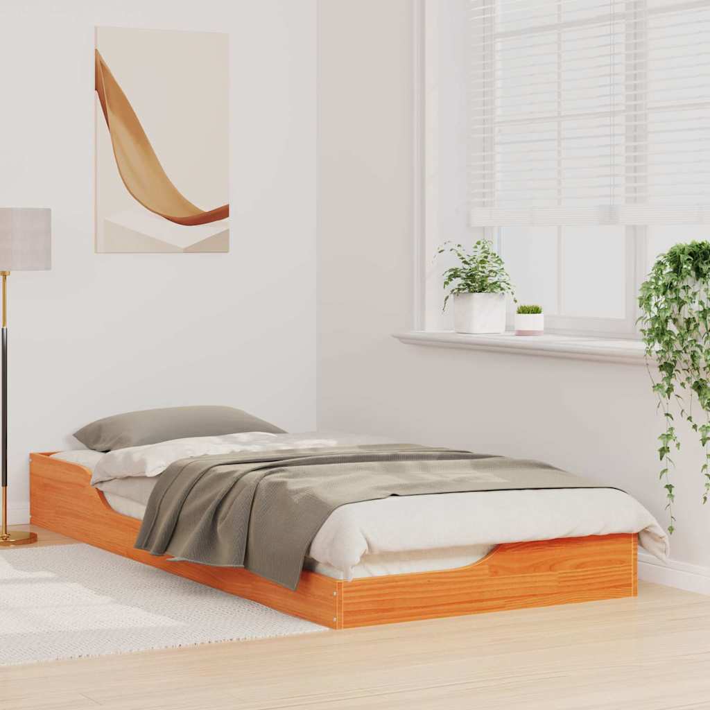 Krevetna konstrukcija Vosak smeđa 100 x 210 cm