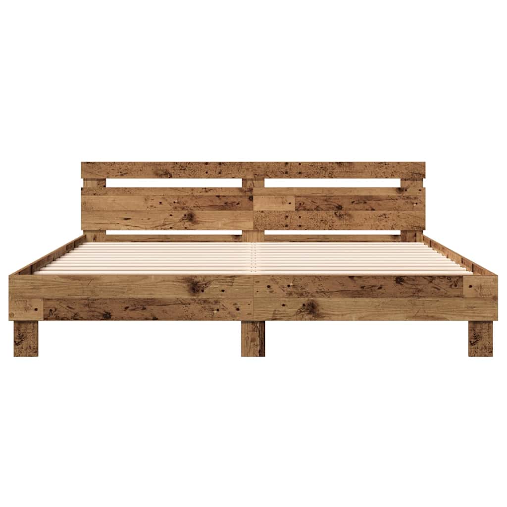 Krevetna konstrukcija Staro drvo 203 x 185 x 70 cm