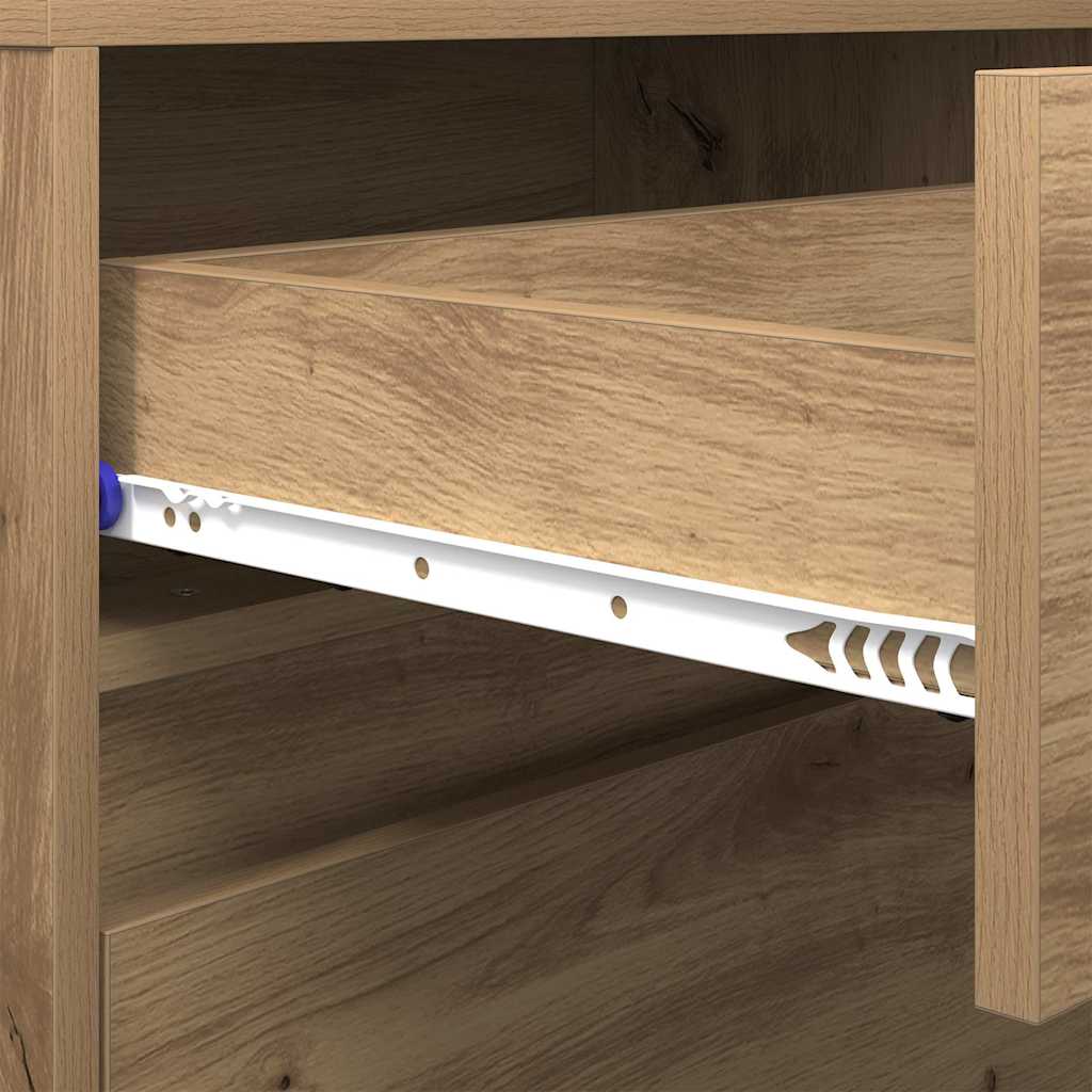 TV Jedinice Zidne 2 pcs Umjetnički hrast 180 x 34 x 50 cm
